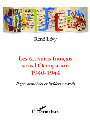 cover image of Les écrivains français sous l'Occupation 1940-1944